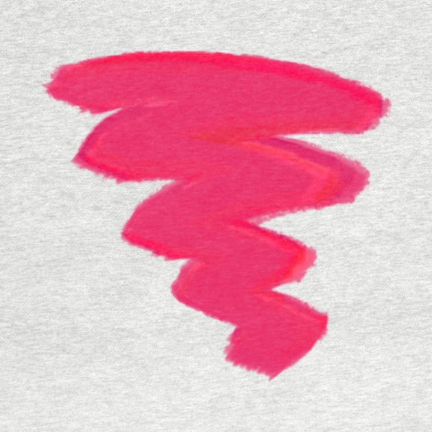 Abstract Hot Pink Brush Stroke by AbstractIdeas